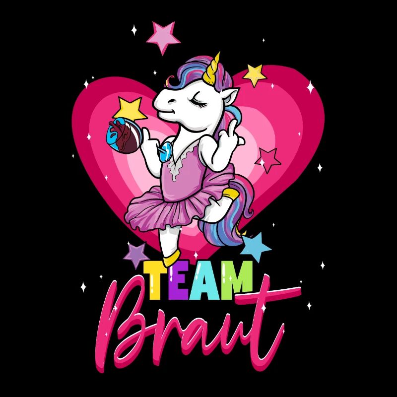 Team Braut Einhorn Junggesellinnenabschied