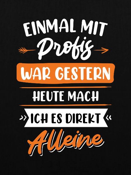 Einmal mit Profis war gestern