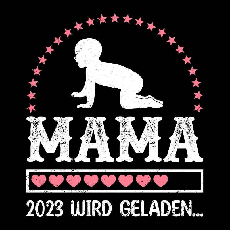 Mama 2023 loading Mutter schwanger Mädchen Mama