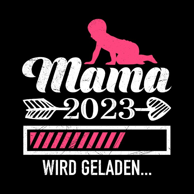 Mama 2023 loading Mutter schwanger Mädchen Mama