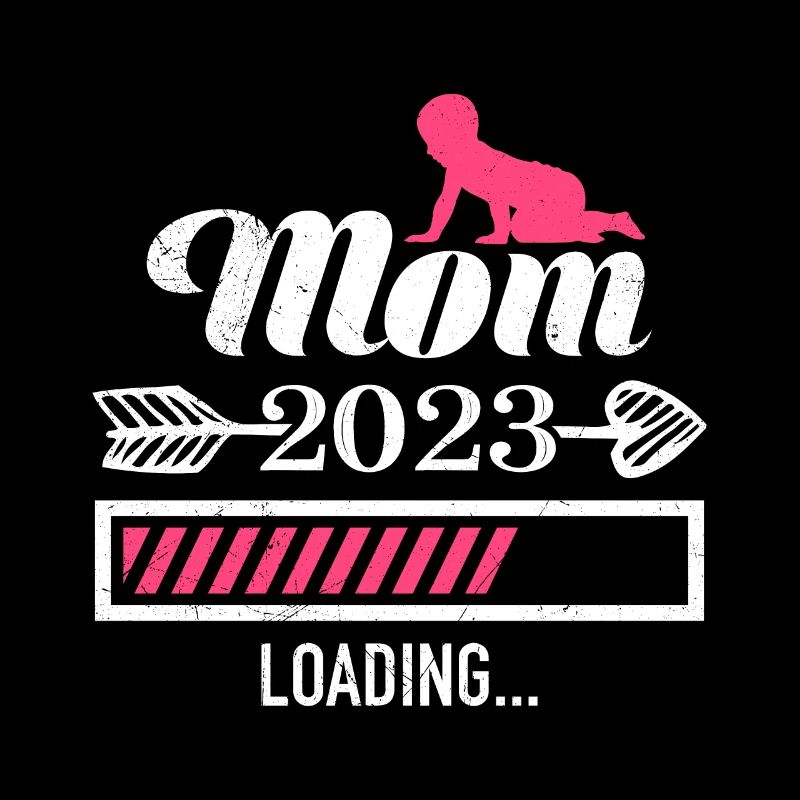 Mama 2023 loading Mutter schwanger Mädchen Mama
