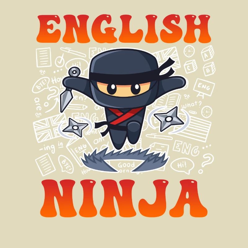 Englischlehrer Ninja ich bin Englisch Lehrer