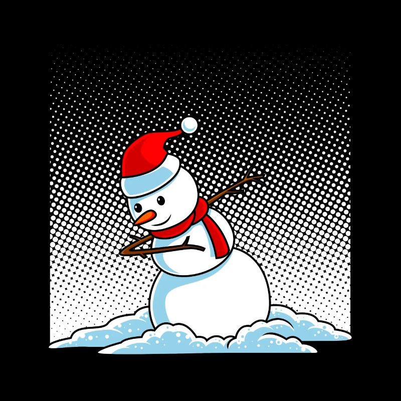 Dabbing Snowman