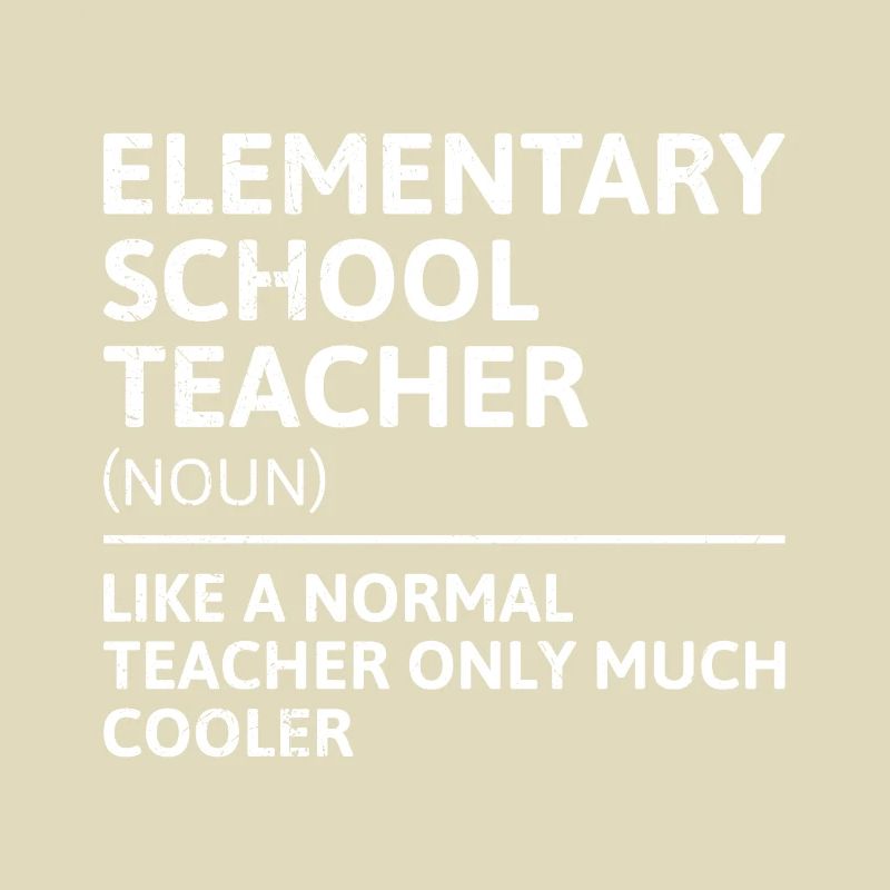 Enseignant d’école primaire comme enseignant normal Enseignant cool