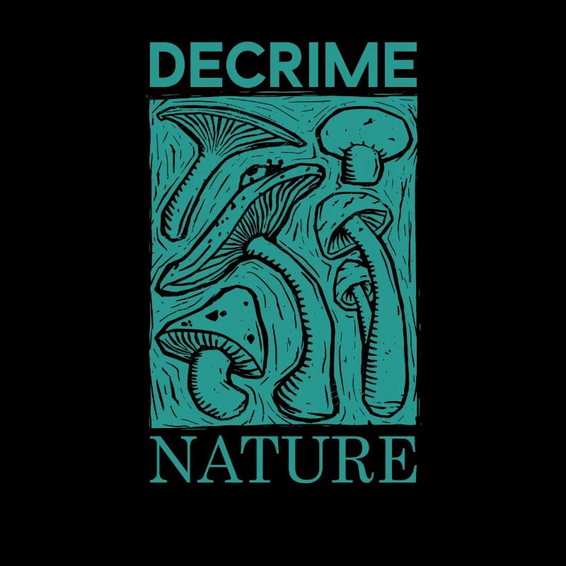 Decrime Nature Imprimé Champignon Élégant