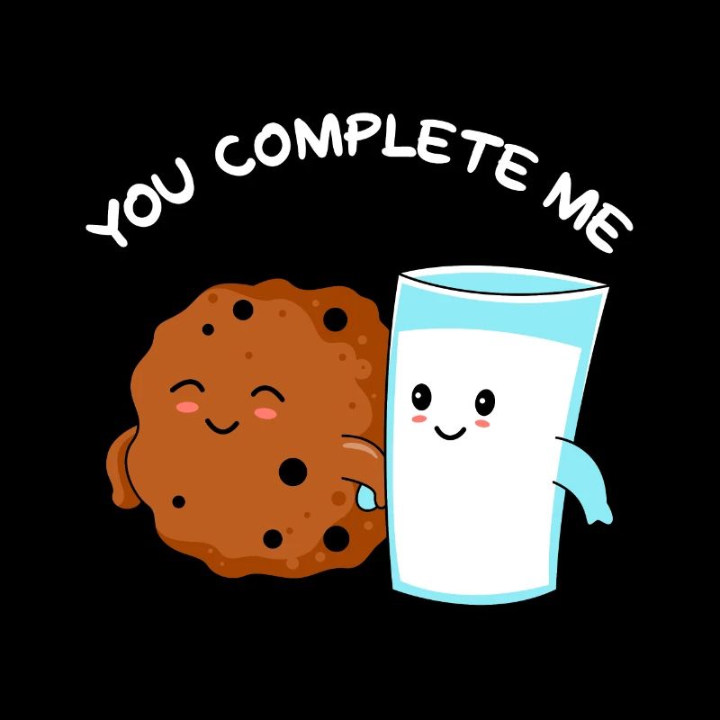 Vous Me complétez ! Lait et biscuit Saint-Valentin