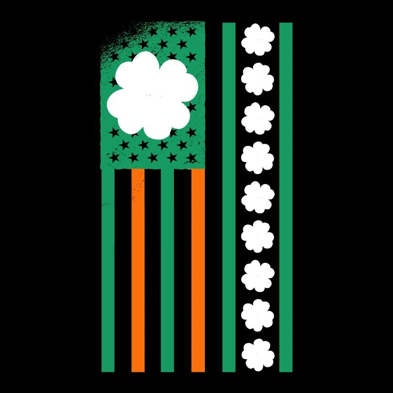 Le trèfle de la Saint-Patrick des États-Unis quitte le drapeau des États-Unis
