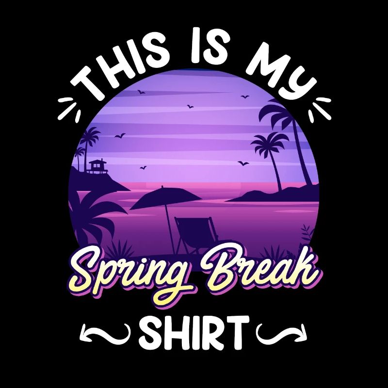 Party Sun Beach This is my Spring Break