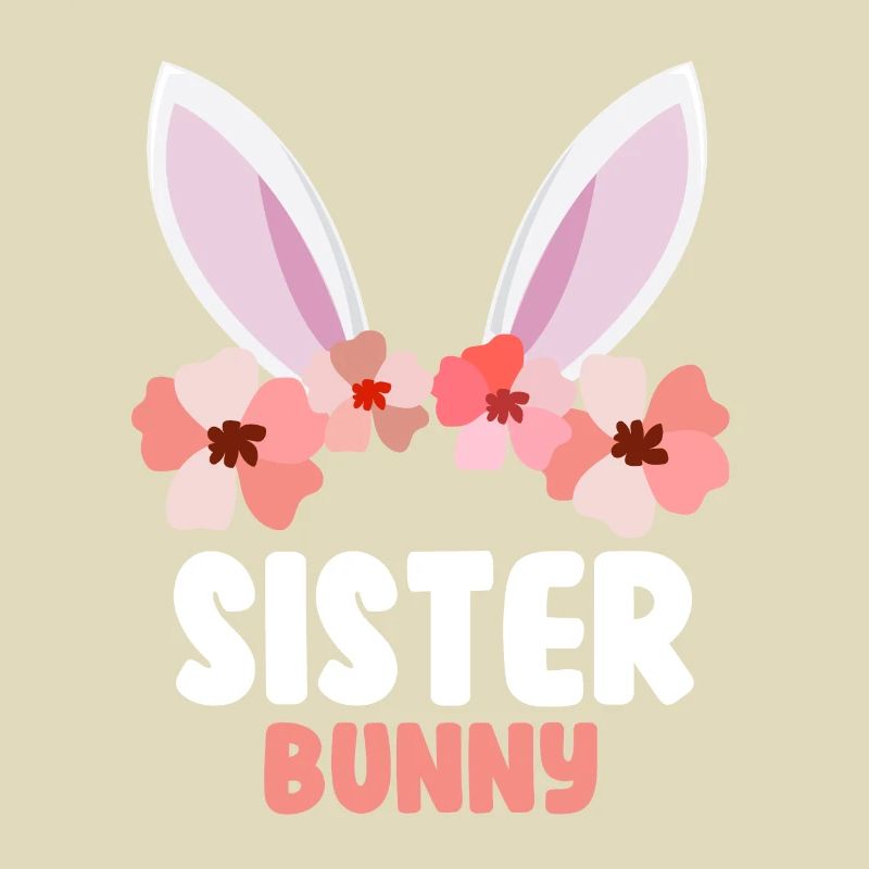 Happy Easter Sister Rabbit Easter Bunny Sisters