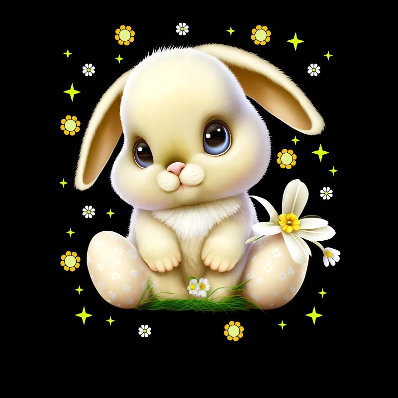 Mignon lapin de Pâques Lapin Visage de lapin mignon