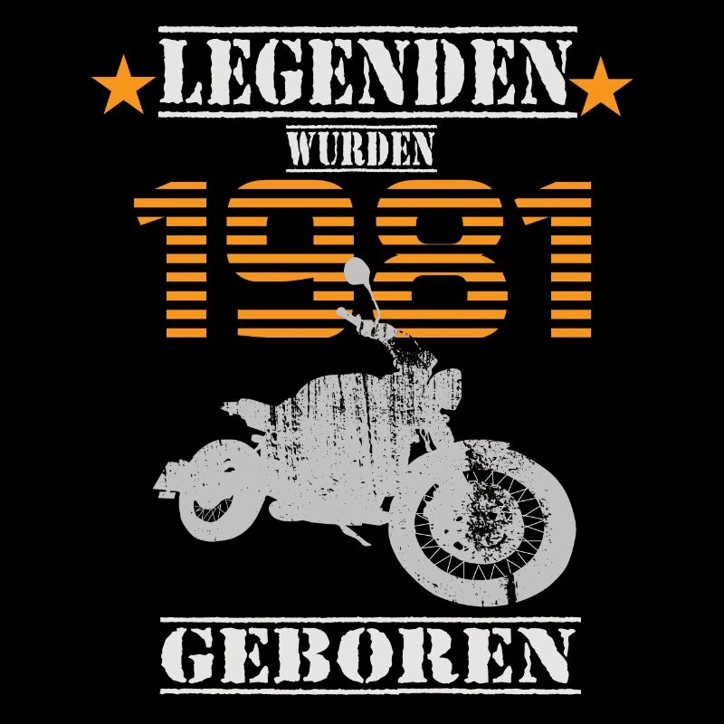 Motorrad Geburtstag Legenden wurden 1981 Geboren