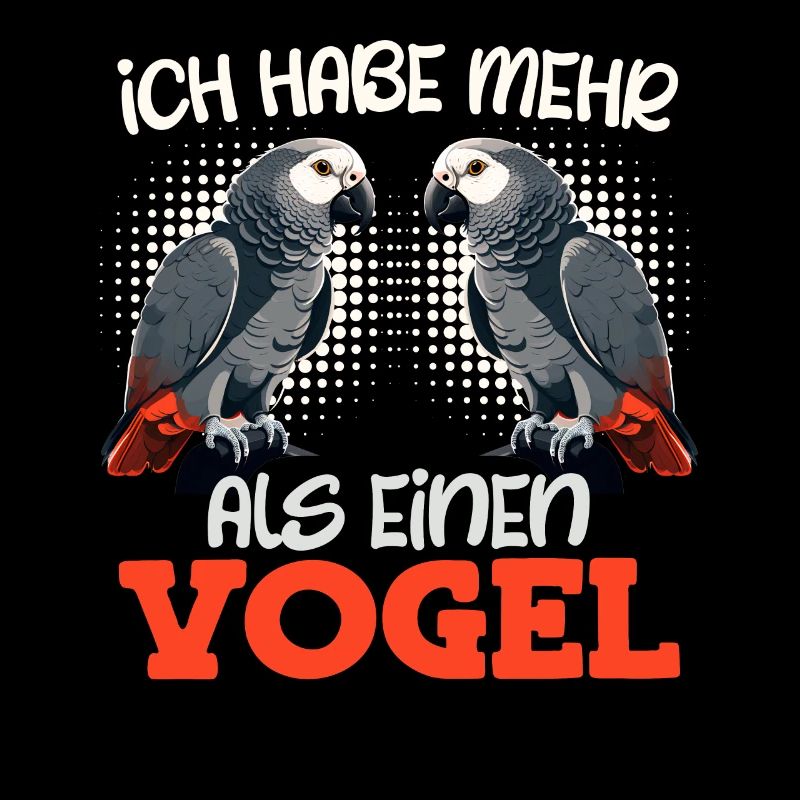 Graupapagei Ich habe mehr als einen Vogel