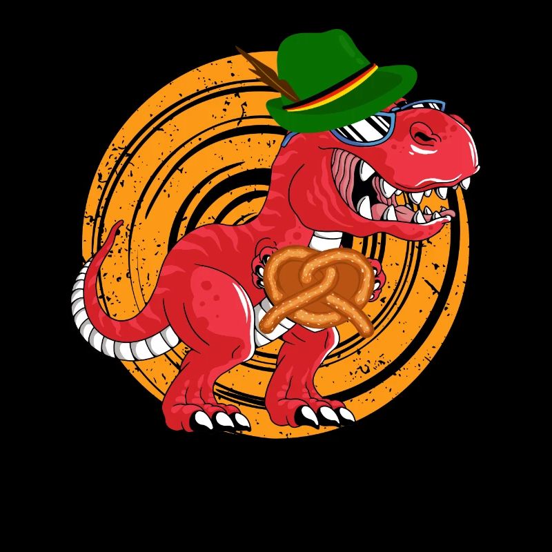 Oktobasaurus Rex Dinosaurier Brezel