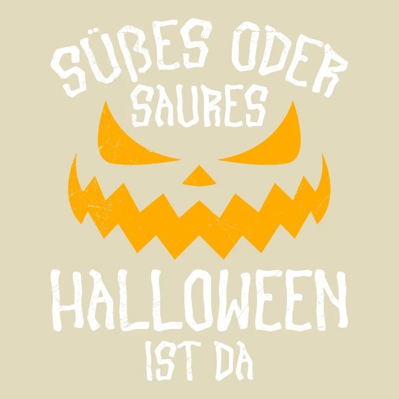 Süßes oder Saures Halloween Kürbis Gruselig