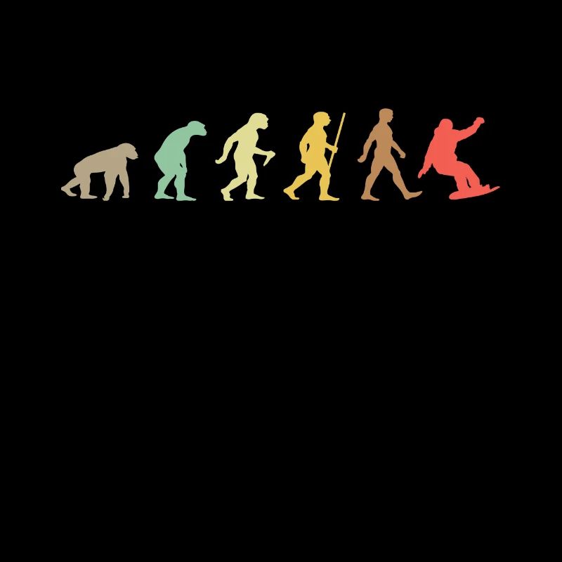 Snowboarden Retro Snowboard Evolution Snowboarder