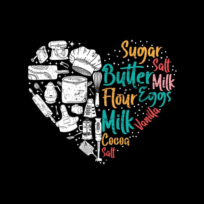 Backliebhaber Herz Backen Leidenschaft Backfans