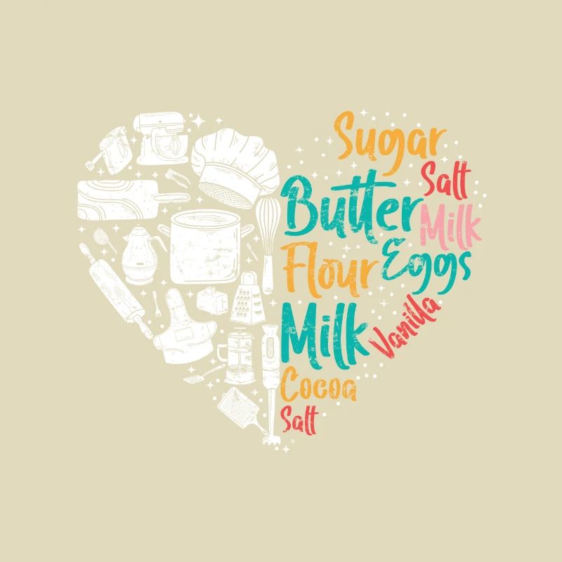 Baking Lovers Heart Baking Passion Baking Fans