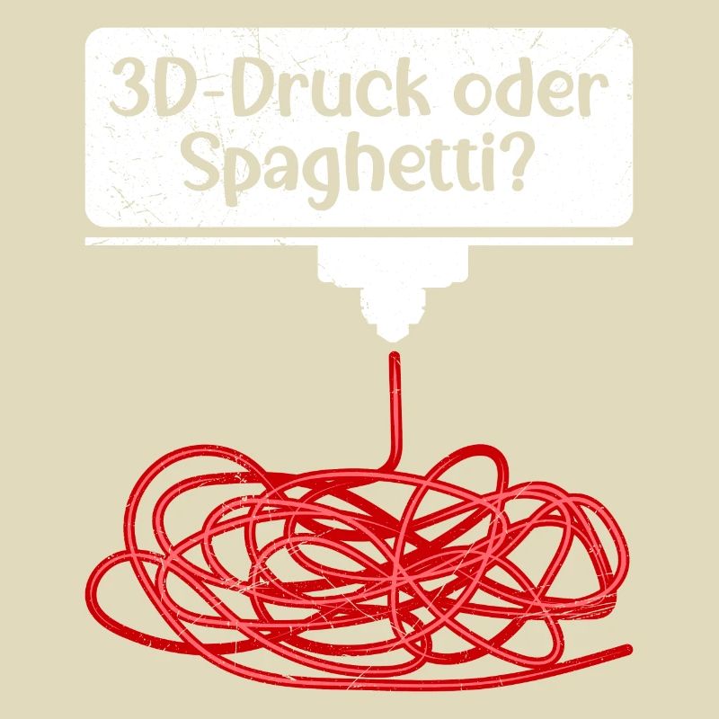 3D-Druck oder Spaghetti 3D Drucken Fail