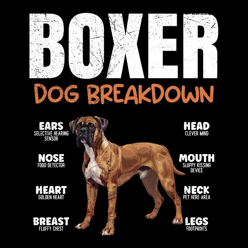 BOXER DOG BREAKDOWN Deutscher Boxer Lustiges