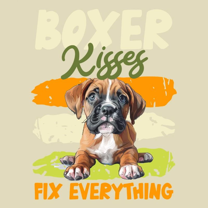 BOXER KISSES FIX EVERYTHING German Boxer