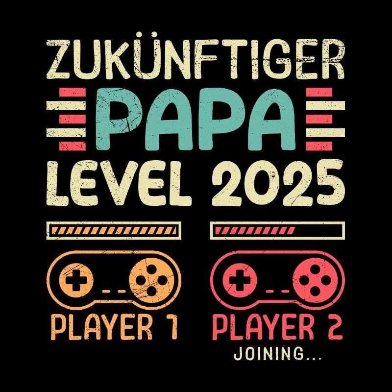 FUTURE DAD LEVEL 2025 Vintage Player Dad