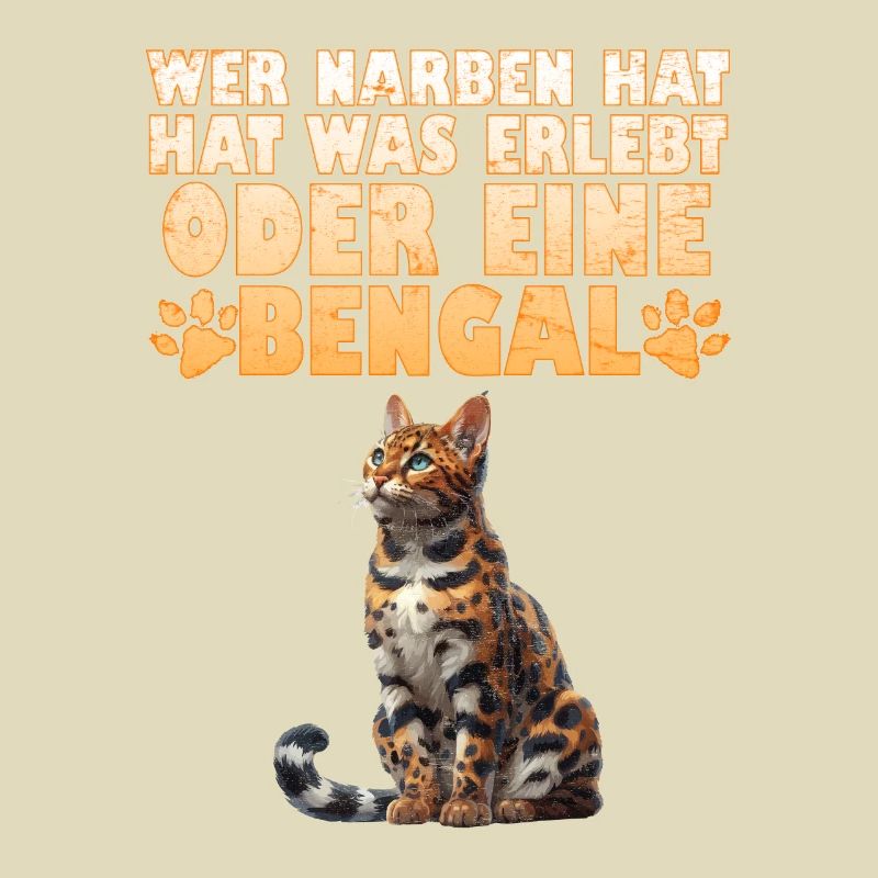 Bengalkatze WER NARBEN HAT HAT WAS ERLEBT ODER