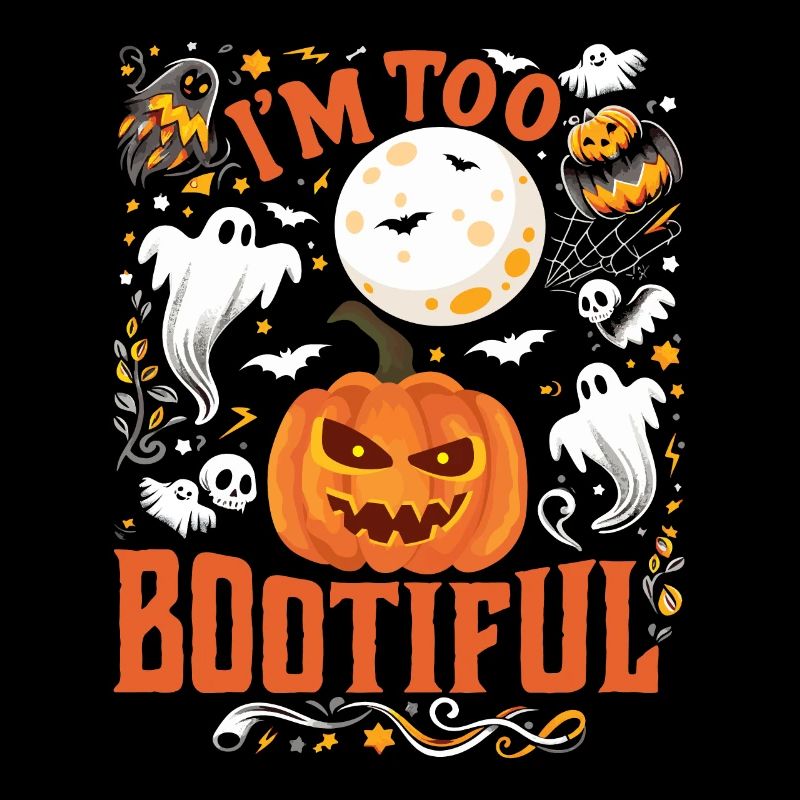 Halloween Kostüm Kinder I'M TOO BOOTIFUL Lustiges