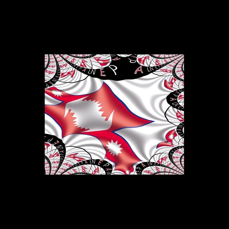 Nepal Flag Kathmandu Himalayan Harmony