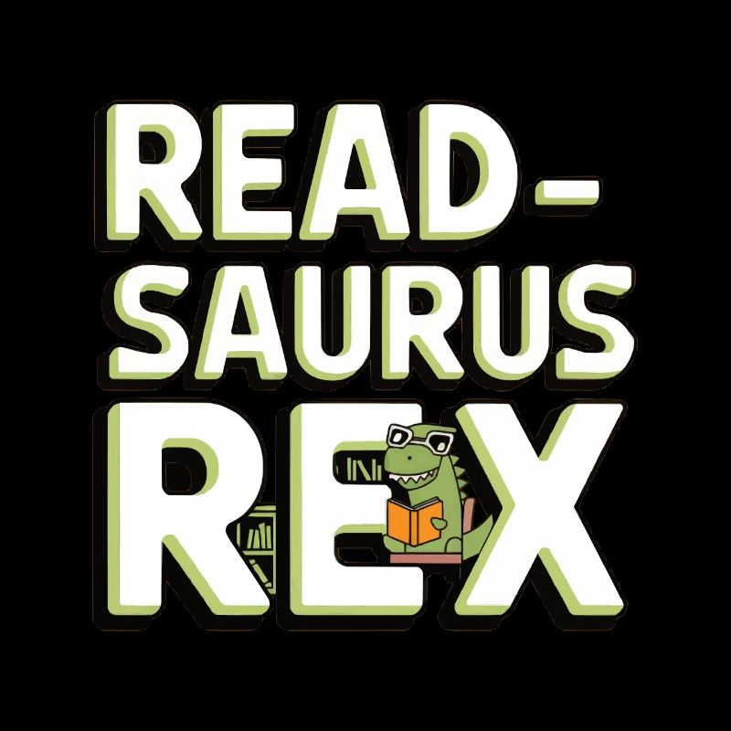 Funny Dinosaur Read Readasaurus Rex