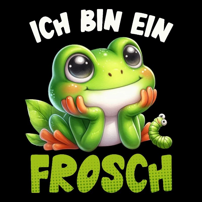 Froschkostüm ICH BIN EIN FROSCH Karneval