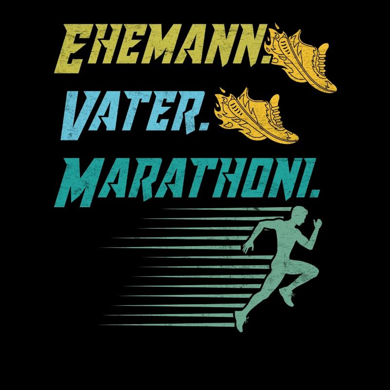 Läufer EHEMANN VATER MARATHONI Lustiges