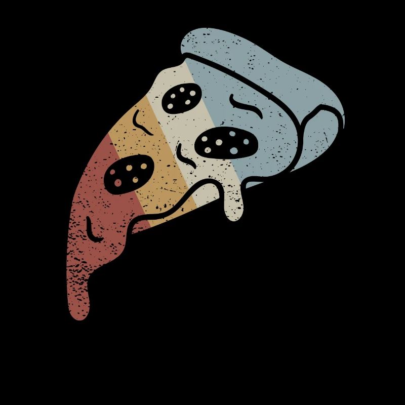 Pizza Slice Retro Style Vintage
