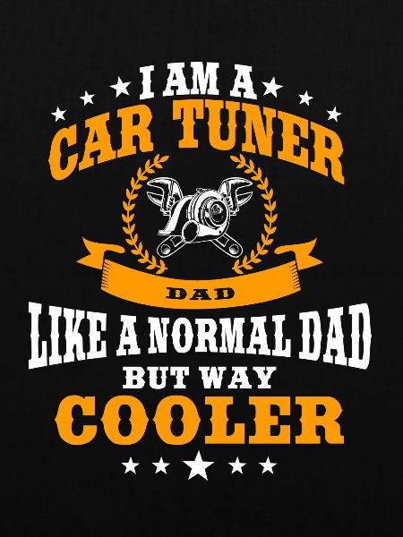 Lustiger Auto Tuner Vater