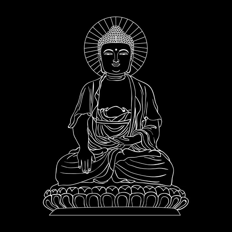 Eine Buddha Statue Buddhismus