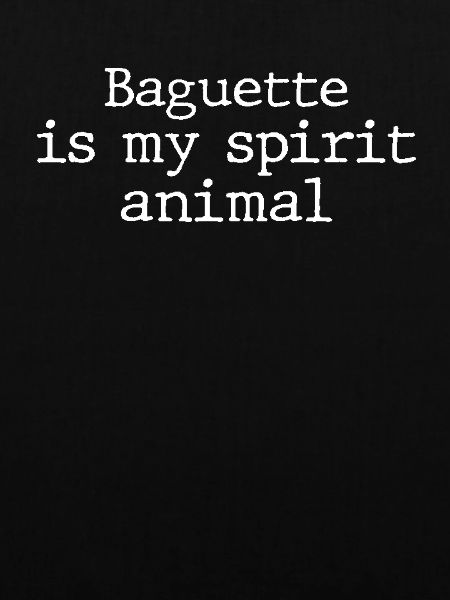 Lustiger Baguette Spruch