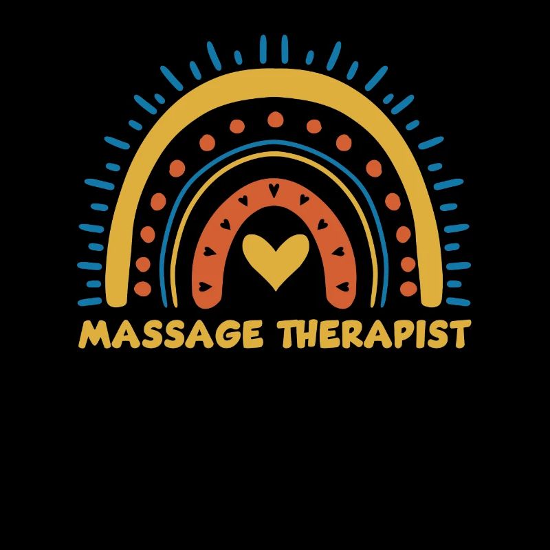 Niedliches Massagetherapeut Regenbogen Design
