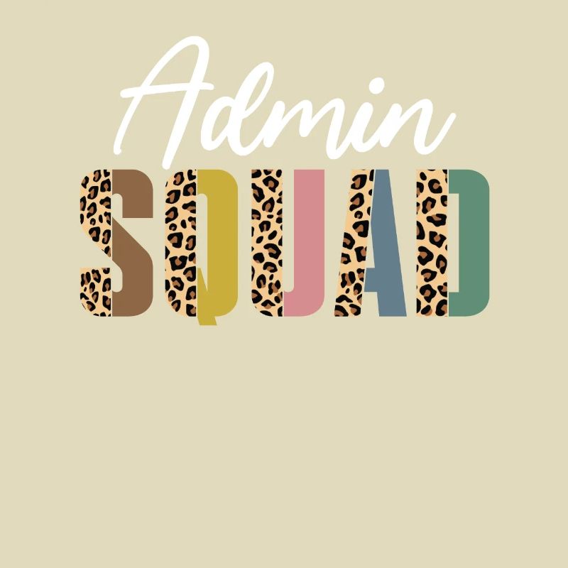 Admin squad leopard print