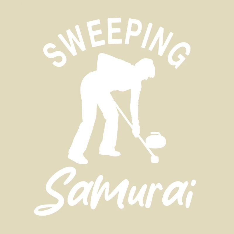 Conception de curling de samouraï
