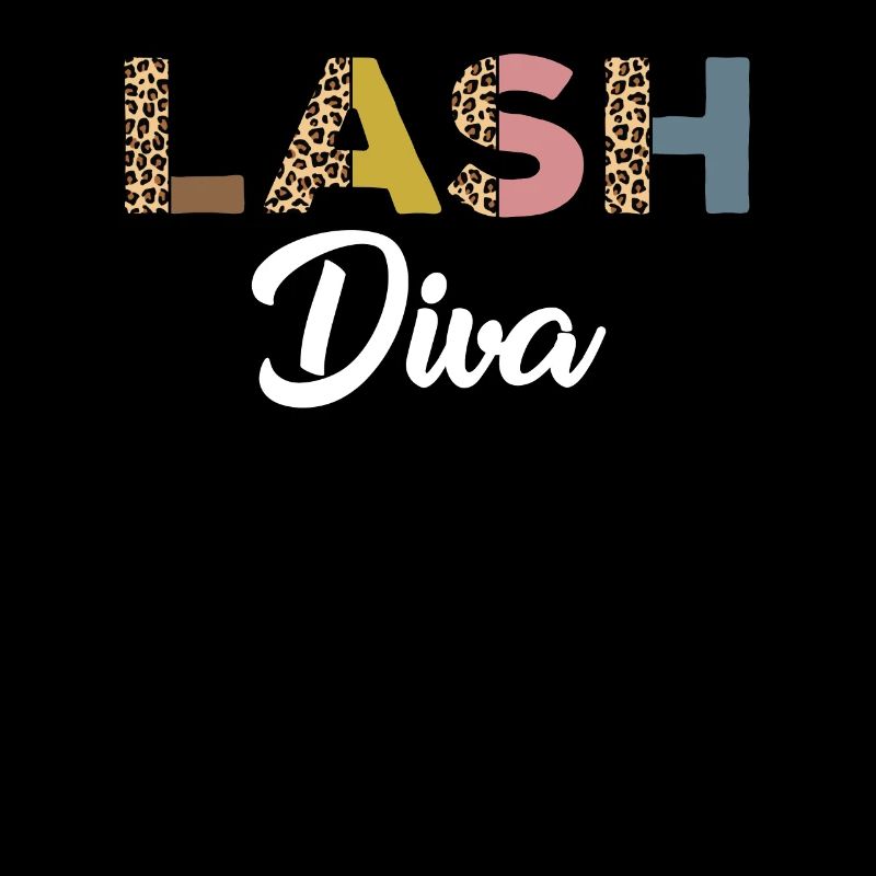 Funny eyelash diva with leopard print