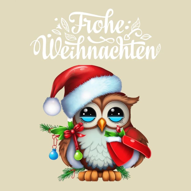 Frohe Weihnachten wünscht Euch eine süsse Eule