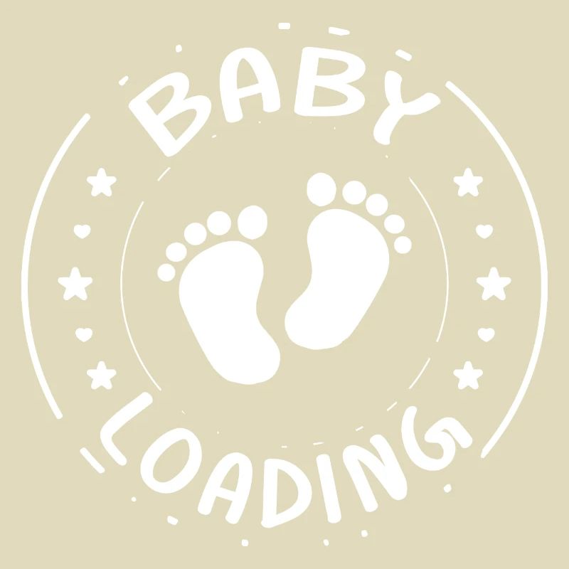 Baby loading Mama Schwanger Mutter Papa Geschenk