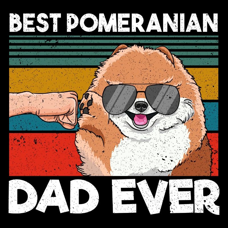 Best Pomeranian Dad Ever Bester Hunde Papa