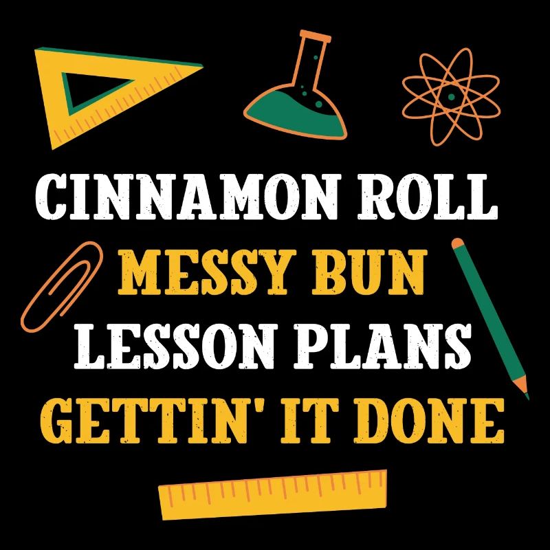 Cinnamon Roll Messy Bun Plans de leçon Drôle