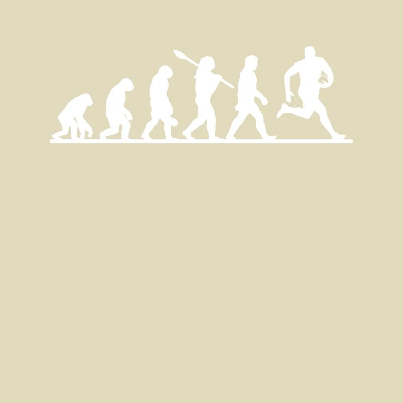 Rugby-Spieler Evolution