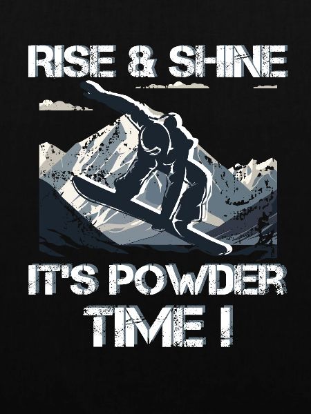 Snowboard Powder time