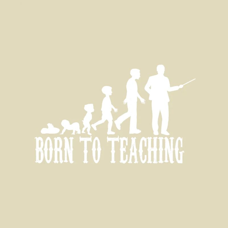 Lehrer Kind Baby Evolution Geschenk