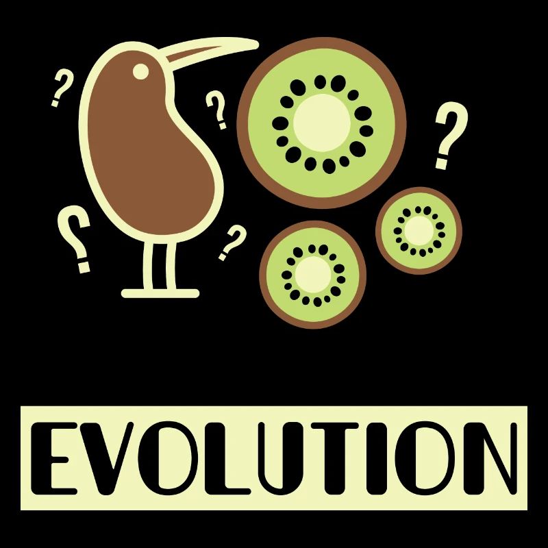 Kiwi Bird Fruit Evolution Joke