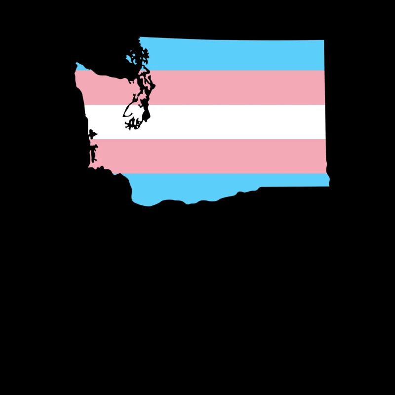 Trans Flag Washington LGBT Pride Support