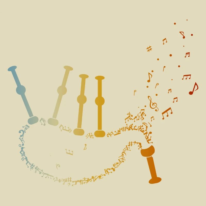 Cornemuse Musique Notes Cornemuse Joueurs de cornemuse