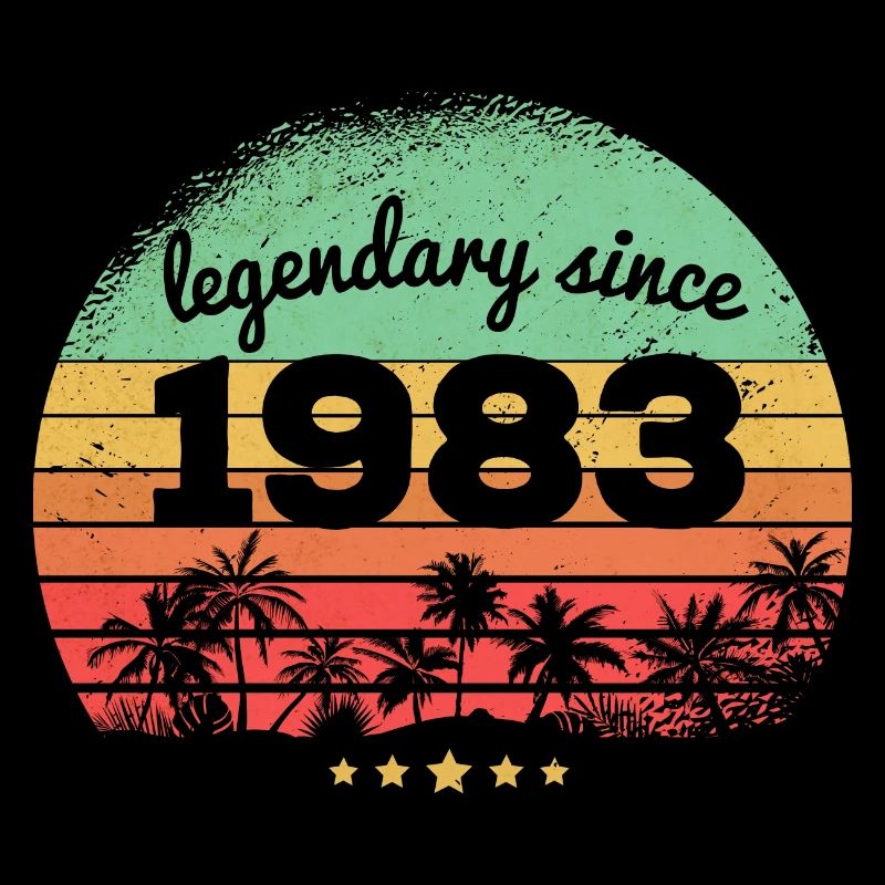 40 Years Old Legendary Since 1983 40th Birthday